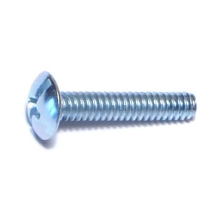 Midwest Fastener #6-32 x 3/4 in Combination Phillips/Slotted Truss Machine Screw, Zinc Plated Steel, 40 PK 36082